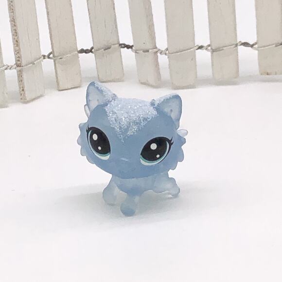 LITTLEST PET SHOP Mini FROSTED WONDERLAND Blue Kitten Cat No# - Picture 1 of 1